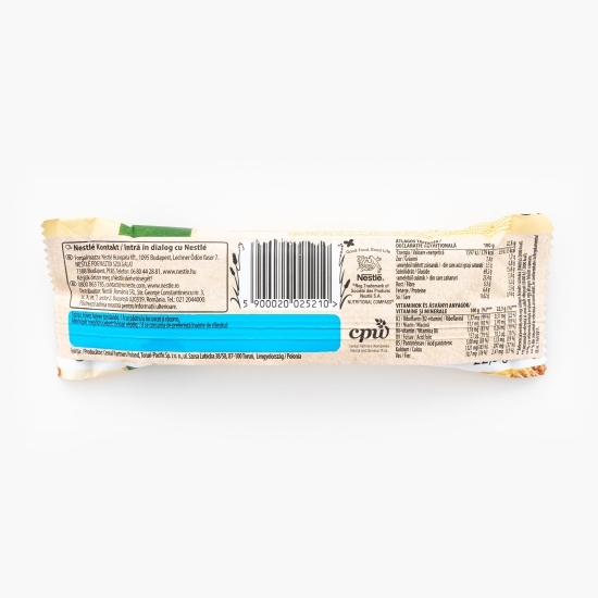Baton de cereale pentru mic dejun cu ciocolată albă 22.5g