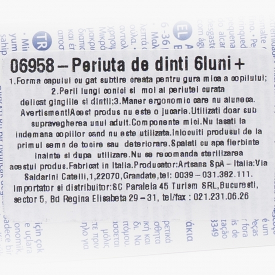 Periuță de dinți 6 luni+