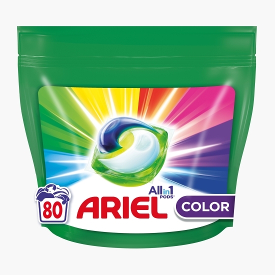 Detergent de rufe capsule All in One Pods Color, 80 spălări