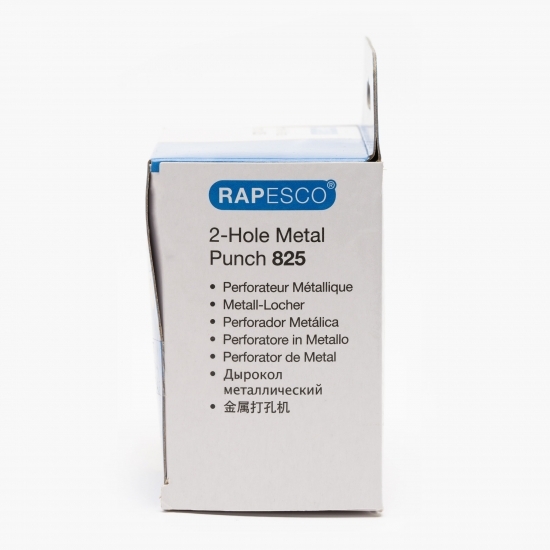 Perforator metalic Rapesco 825, 2 perforații, 25 coli