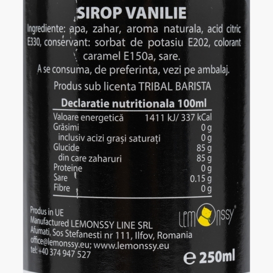 Sirop cafea vanilie 0.25l