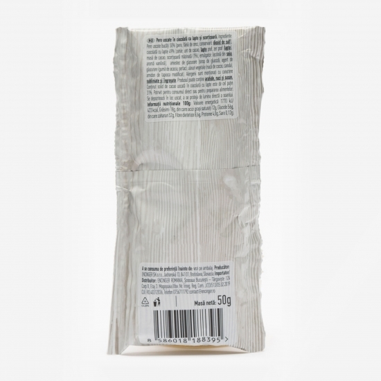 Pere în ciocolată cu lapte și scorțișoară 50g