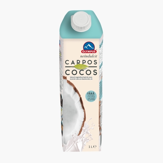 Băutură vegetală pe bază de cocos Carpos, fără zahăr 1l