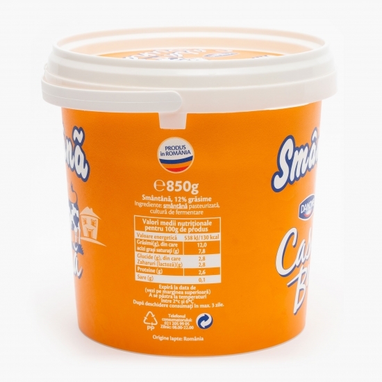 Smântână 12% grăsime, 850g