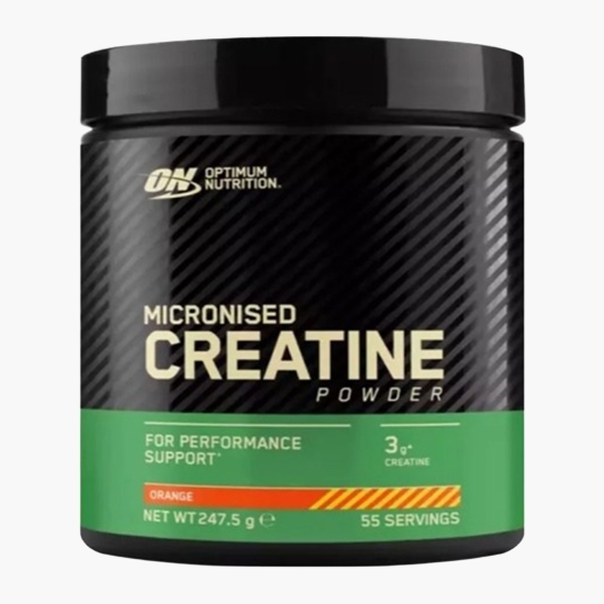 Creatină monohidrată micronizată cu aromă de portocale, 247.5g