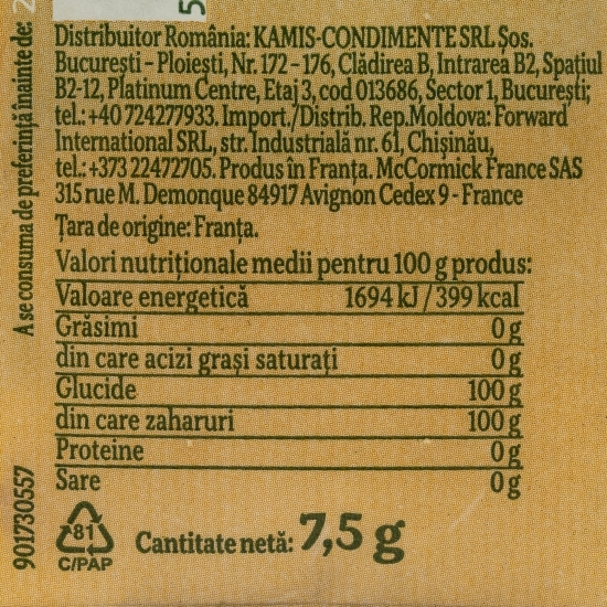 Zahăr vanilinat 7.5g