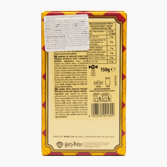Trufe de ciocolată albă cu caramel și cremă de lapte Harry Potter 150g