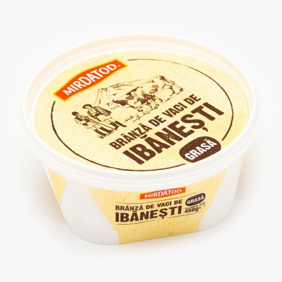 Brânză proaspătă de vaci de Ibănești, grasă 450g