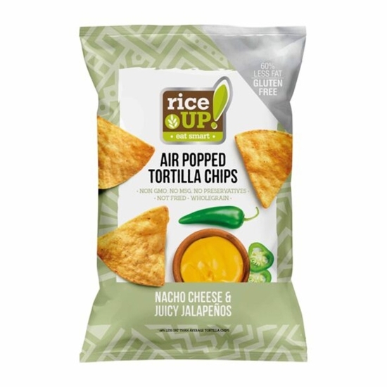 Chipsuri tortilla cu aromă de brânză Nacho și Jalapeño 60g