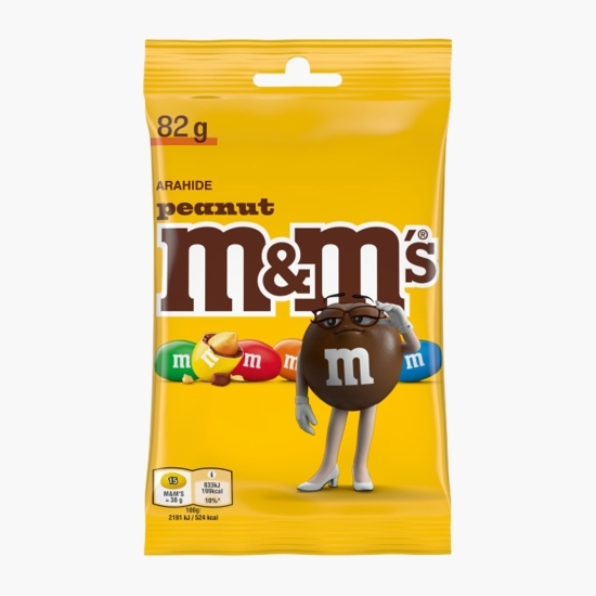 M&M's - Bomboane cu arahide învelite în ciocolată cu lapte 82g