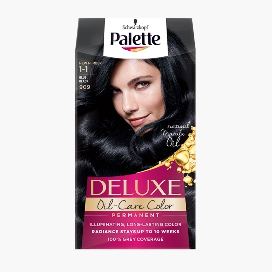 Vopsea de păr permanentă Deluxe Oil-Care Color 909 blue black 135ml