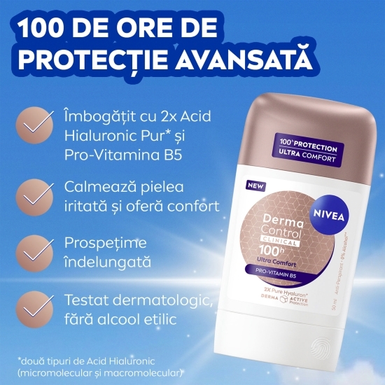 Deodorant antiperspirant stick Derma Control Clinical 50ml