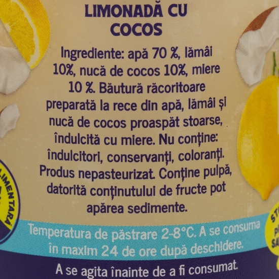 Limonadă cu cocos, 0.33l