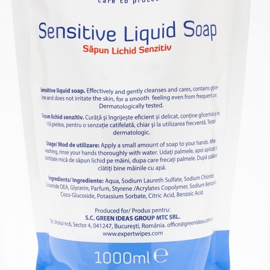 Rezervă săpun lichid igienizant Sensitive 1l