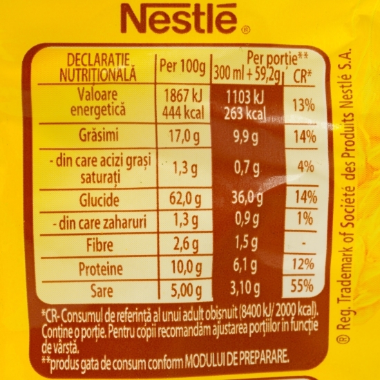Preparat instant cu fidea, cu gust de pui picant Fidelicios 59.2g