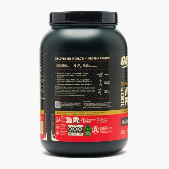 Proteine din zer, pudră proteică ON 100% Whey Gold Standard, aromă căpșuni, 780g