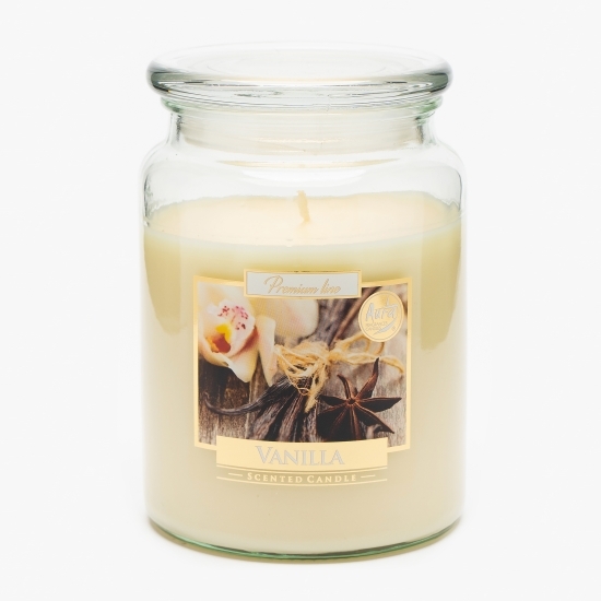 Lumânare parfumată în borcan - Vanilie