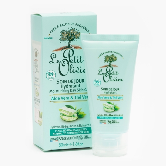 Cremă de zi hidratantă cu aloe vera&ceai verde 50ml