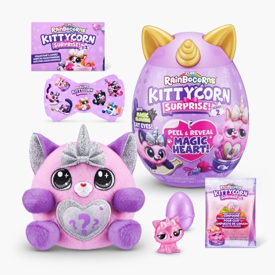 Jucărie de pluș Rainbocorns - pisicuță s2 (surpriză), +3 ani