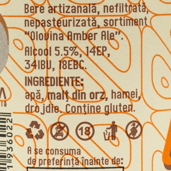 Bere Amber Ale sticlă 0.33l