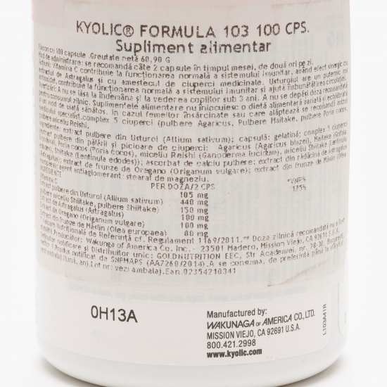 Kyolic Formula 103, 100 comprimate