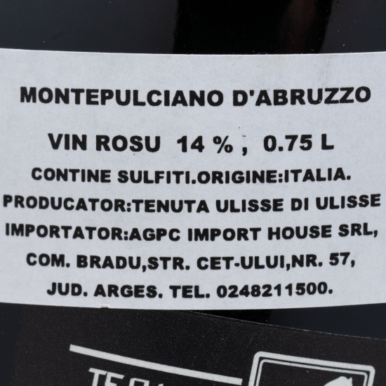 Vin roșu sec Montepulciano D'Abruzzo, 14%, 0.75l