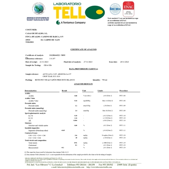 Măslinescu - Ulei de măsline extravirgin Harmony, 3l