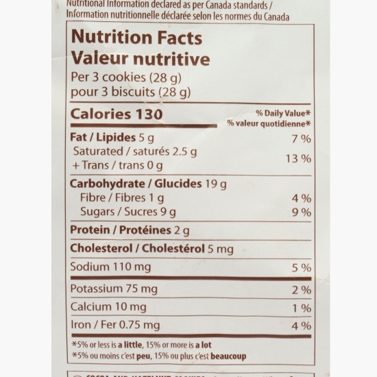 Biscuiți cu cacao și alune, 320g