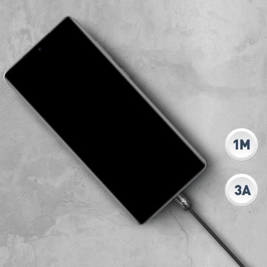 Cablu minimalist USB-C to USB-C, 60W, 1m