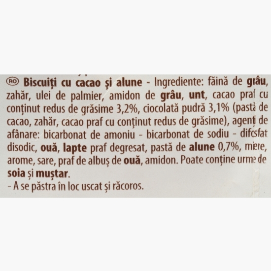 Biscuiți cu cacao și alune, 320g