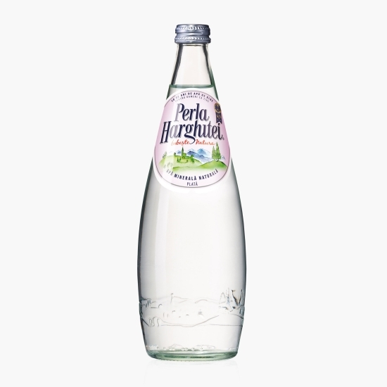 Apa minerală naturală plată, sticlă, 0.75l
