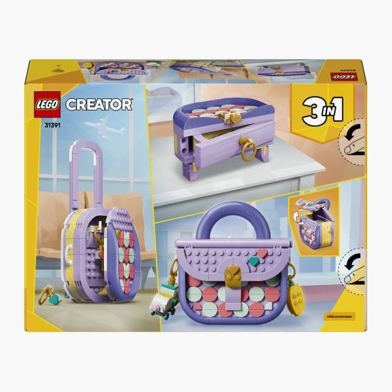 Geantă artistică și modernă cu depozitare, 31391 Creator 3 în 1, 272 piese, +8 ani
