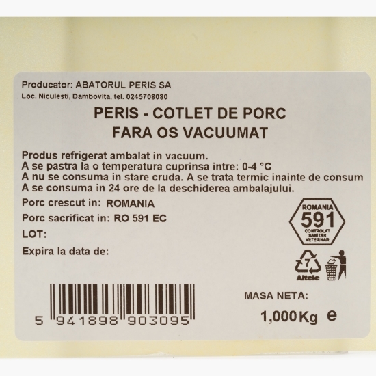 Cotlet de porc, fără os 1kg