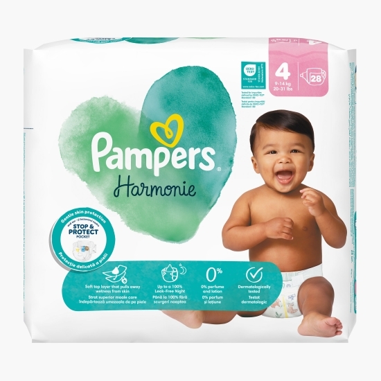 Scutece Harmonie mărimea 4, 9-14kg, 28 buc