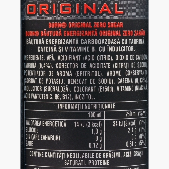 Băutură energizantă Zero Sugar 250ml