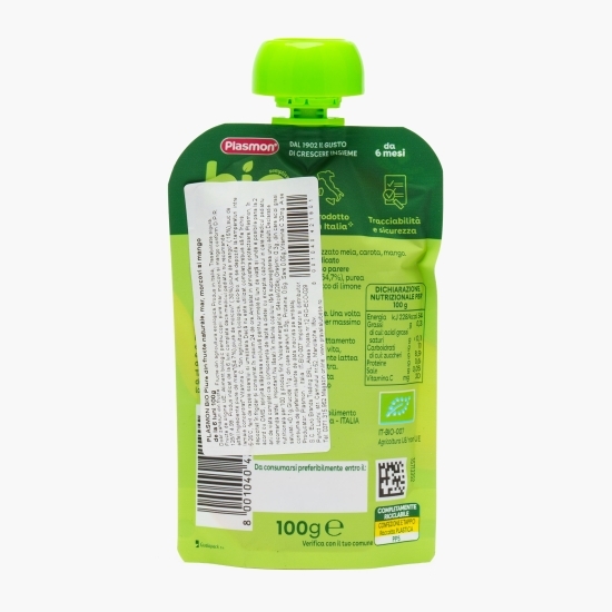 Piure eco de morcov, mango și măr 100g