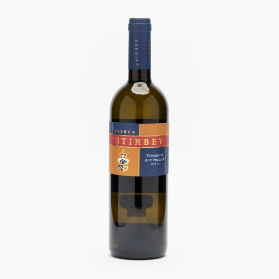Vin alb dulce Tămâioasă Românească, 10%, 0.75l