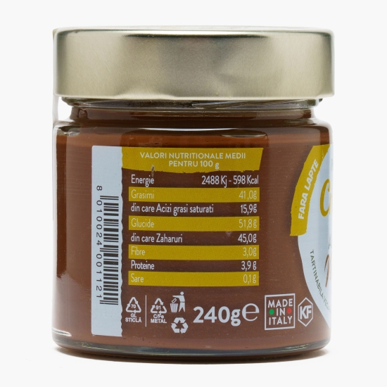 Cremă tartinabilă vegană cu alune de pădure 240g