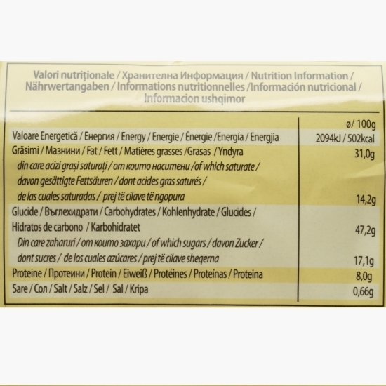 Croissant cu cacao si alune de pădure, cu maia, 75g