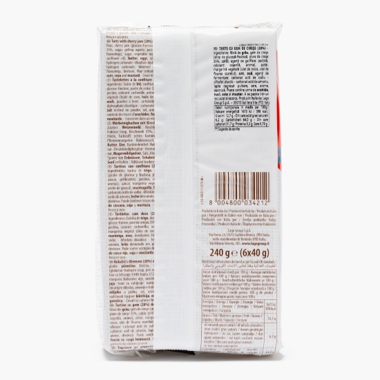 Mini tarte cu gem de cireșe Crostatine, 6x40g