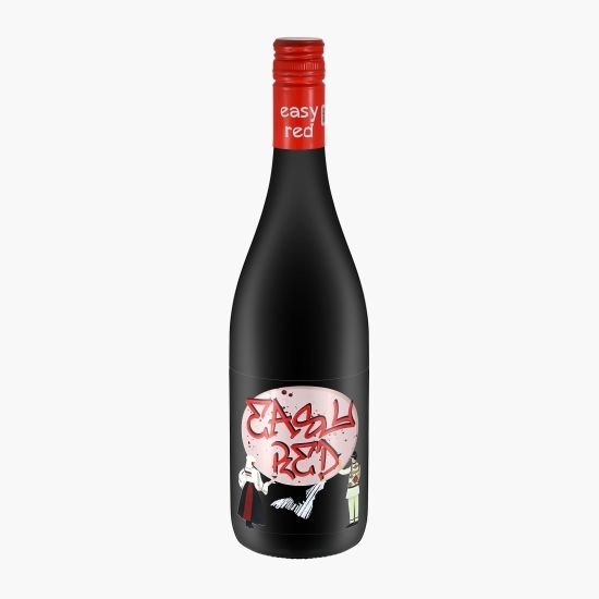 Vin roșu sec Fetească Neagră Easy Red, 12.3%, 0.75l