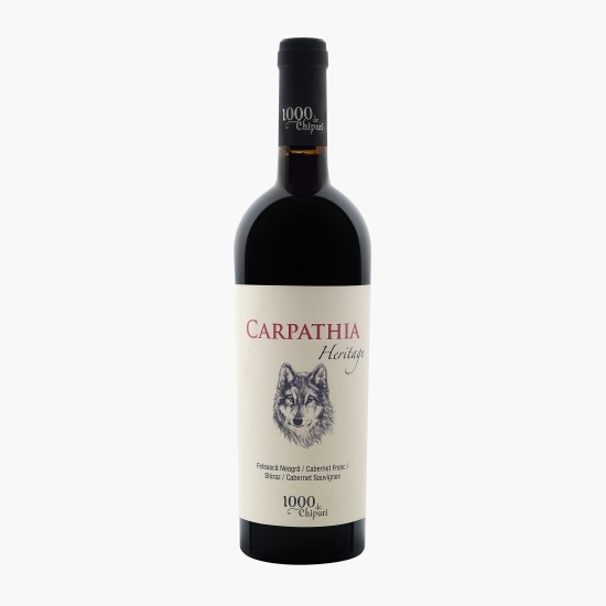 Vin roșu sec Fetească Neagră, Cabernet Franc, Shiraz & Cabernet Sauvignon, 15%, 750ml