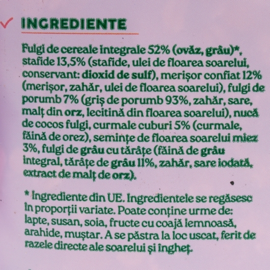 Musli cu merișoare 400g