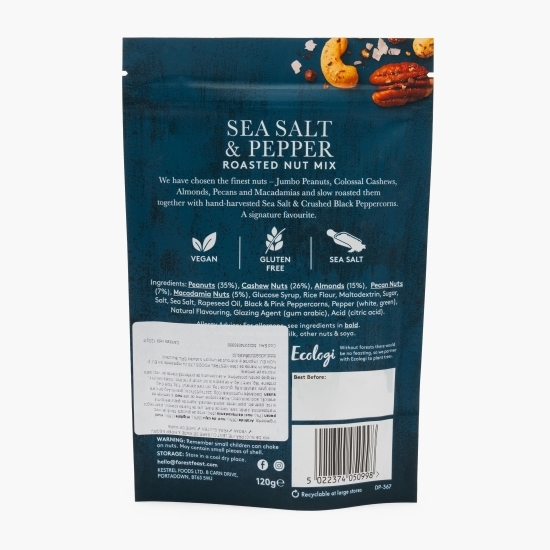 Mix de nuci cu sare de mare si piper negru 120g