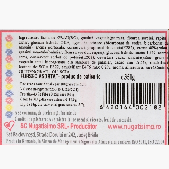 Fursecuri asortate 350g