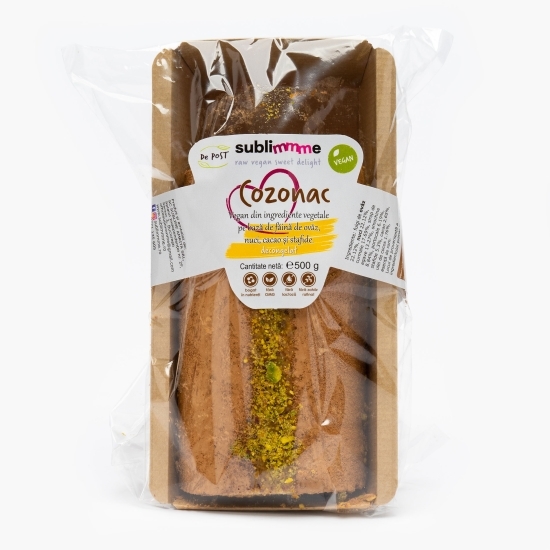 Cozonac vegan fără zahăr adăugat 500g