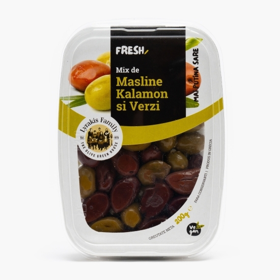  Măsline mixte (Kalamon & Verzi) 200g