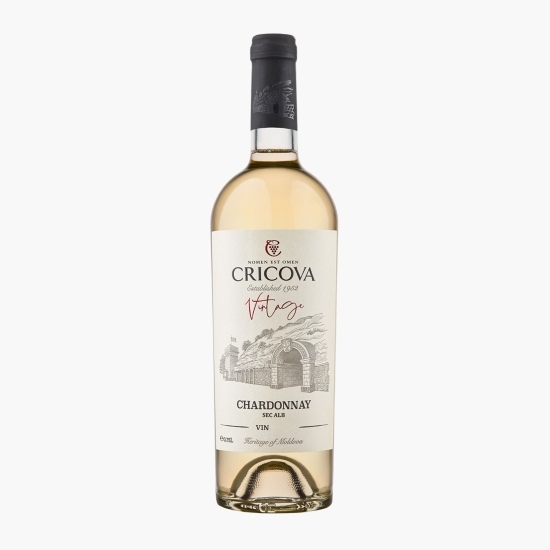 Vin alb sec Chardonnay, 13%, 0.75l