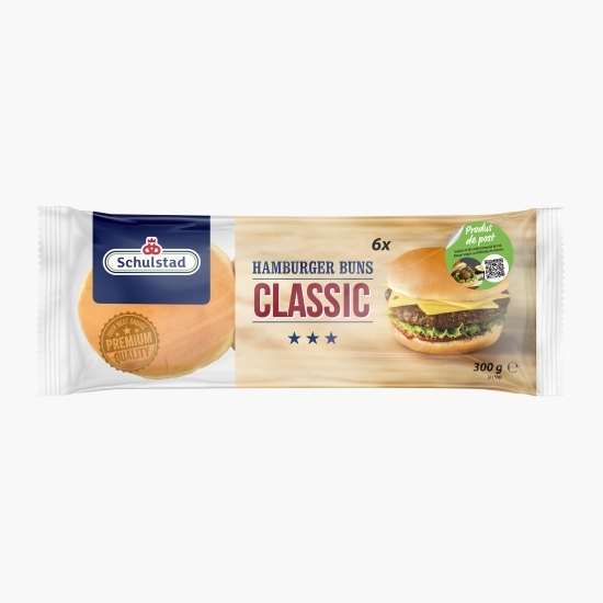 Chiflă hamburger Classic simplă 6x50g