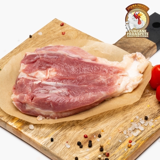 Pulpă curcan inferioară dezosată cu piele 300g